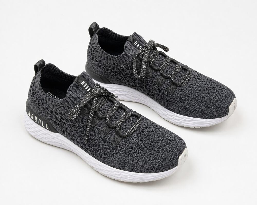 NOBULL Knit Runner Gray Athletic Sneakers Womens Size 8.5